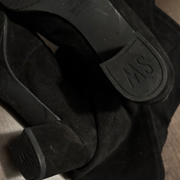 Stuart Weitzman Tieland Over the Knee Thigh High Black Suede Size 6.5 - Picture 10 of 10